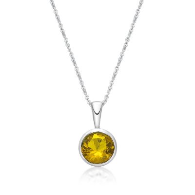 Picture of NOVEMBER, 5mm BEZEL PENDANT with CHAIN